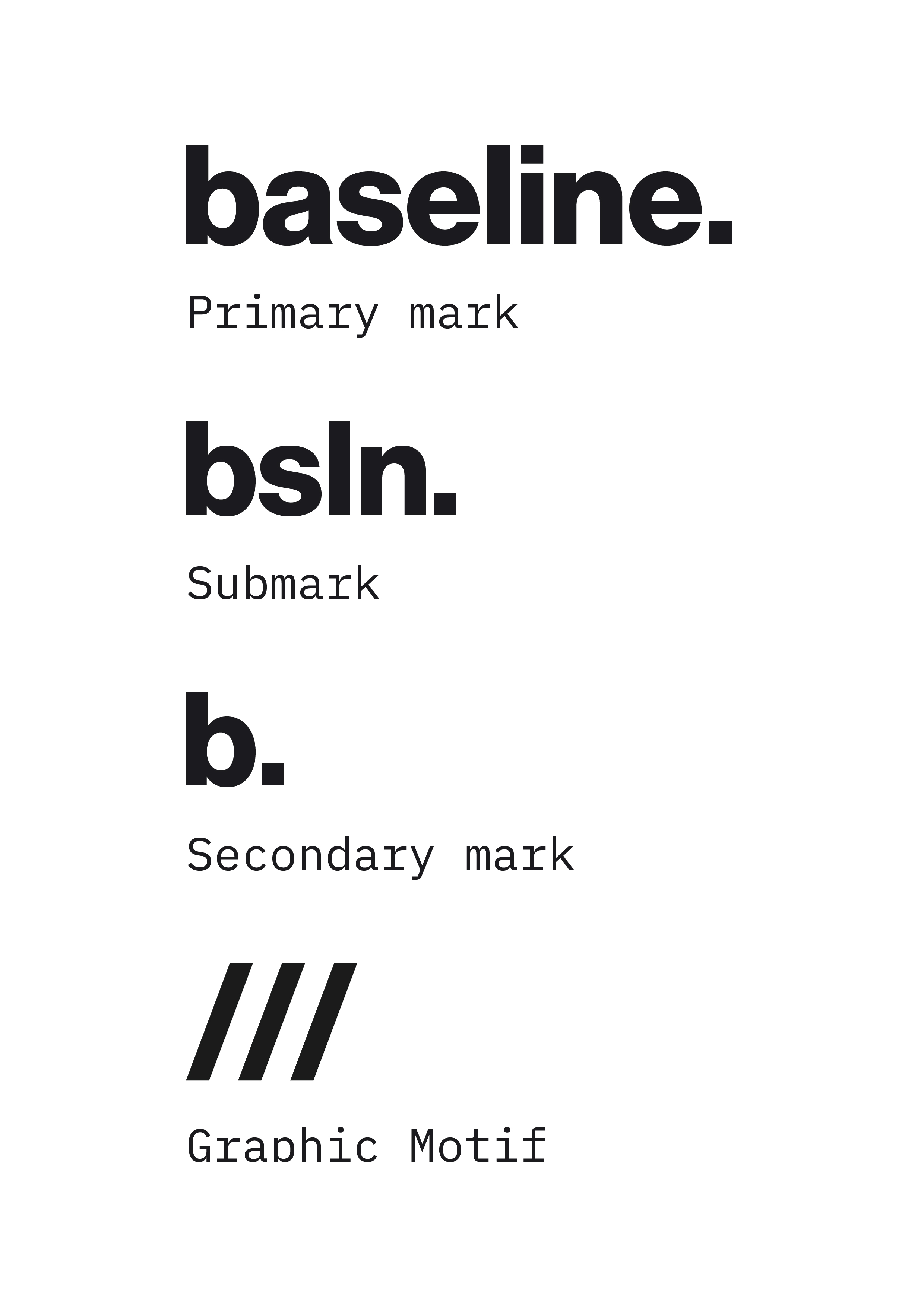 baseline. identity system marks