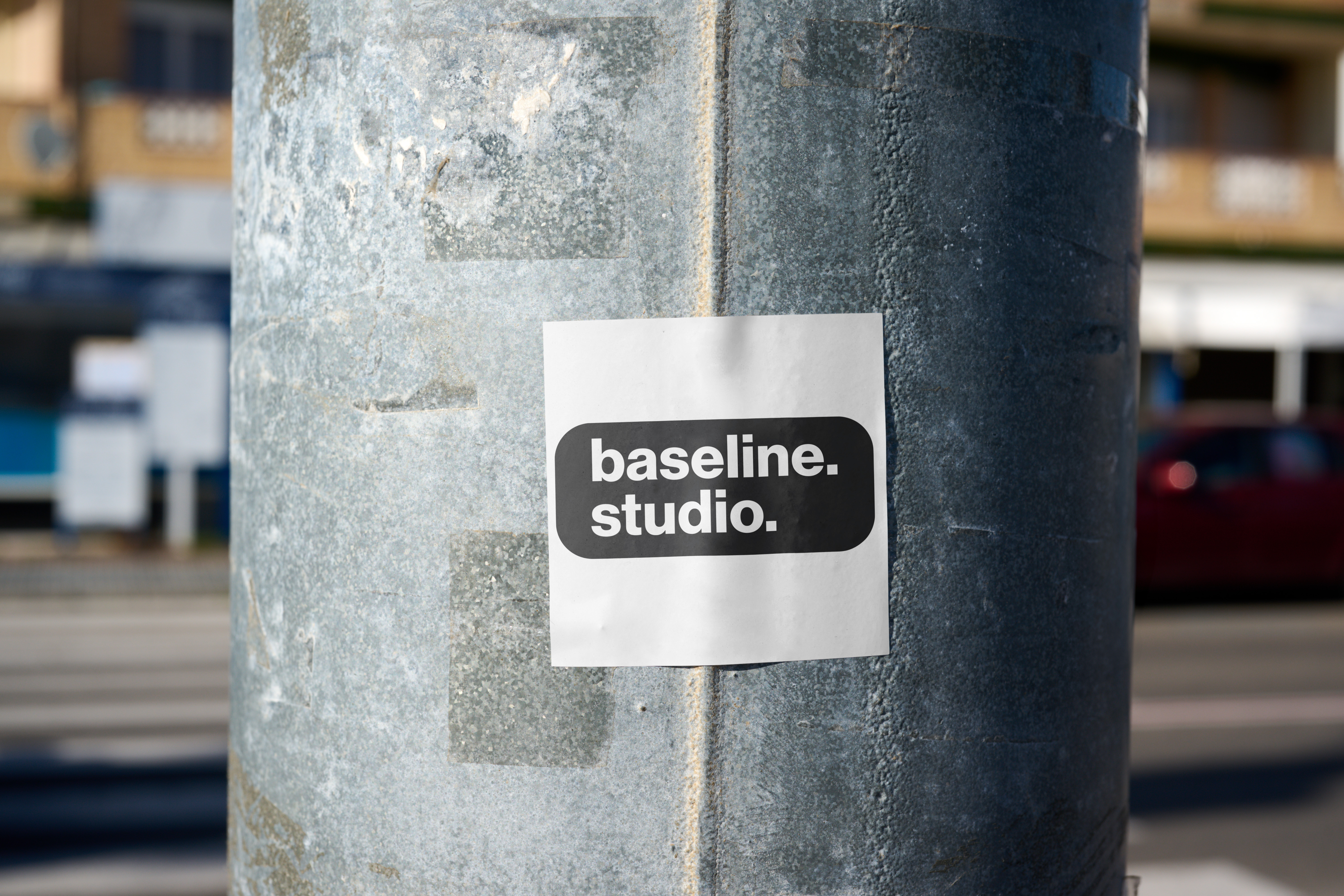 baseline. sticker mockup